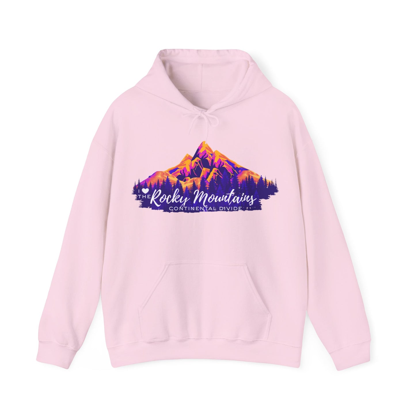 “I Love the Rocky Mountains” Hoodie (Unisex) — Scenic Mountain Graphic Pullover