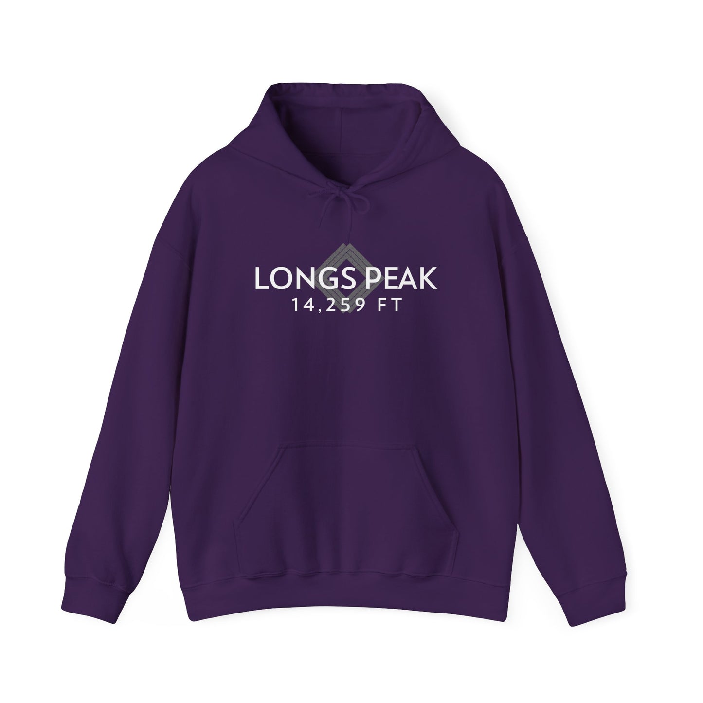 Women's Longs Peak 14,259 ft Summit Hoodie (Unisex Sizing) - 14ER SUMMIT SERIES - Souvenir Pullover by Lucky Outfitters