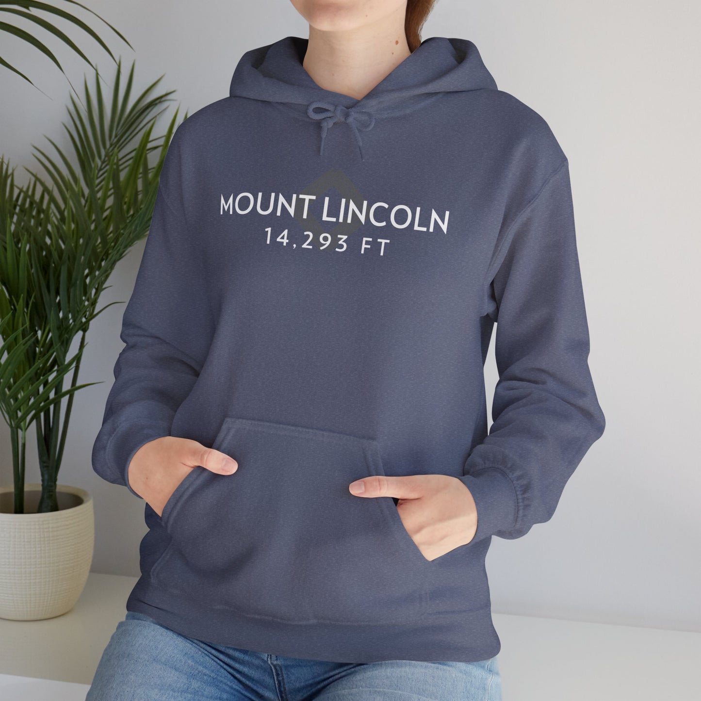 Women's Mount Lincoln 14,293 ft Summit Hoodie (Unisex Sizing) - 14ER SUMMIT SERIES - Souvenir Pullover by Lucky Outfitters
