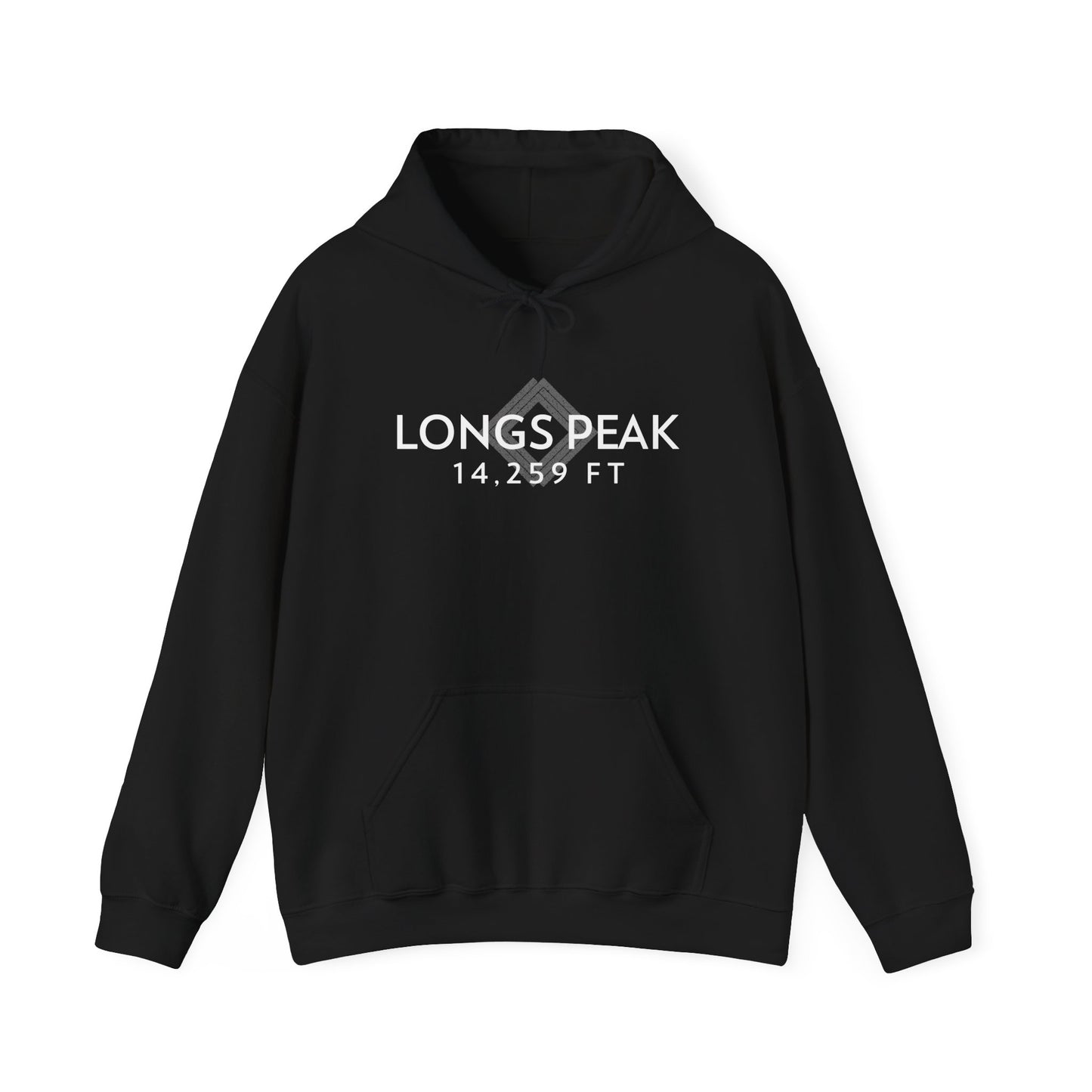 Women's Longs Peak 14,259 ft Summit Hoodie (Unisex Sizing) - 14ER SUMMIT SERIES - Souvenir Pullover by Lucky Outfitters