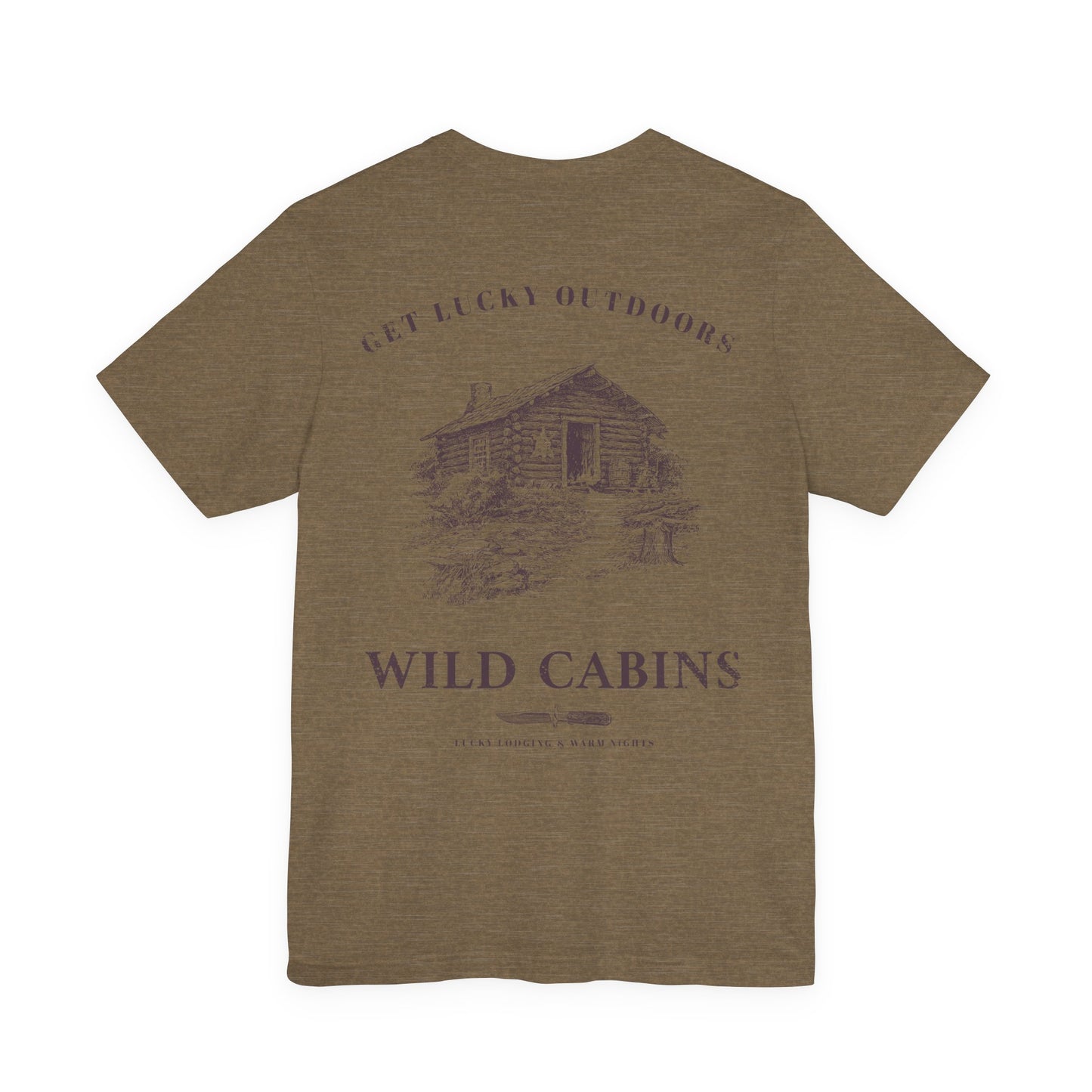 Get Lucky Outdoors Unisex Vintage Wild Cabins T-Shirt