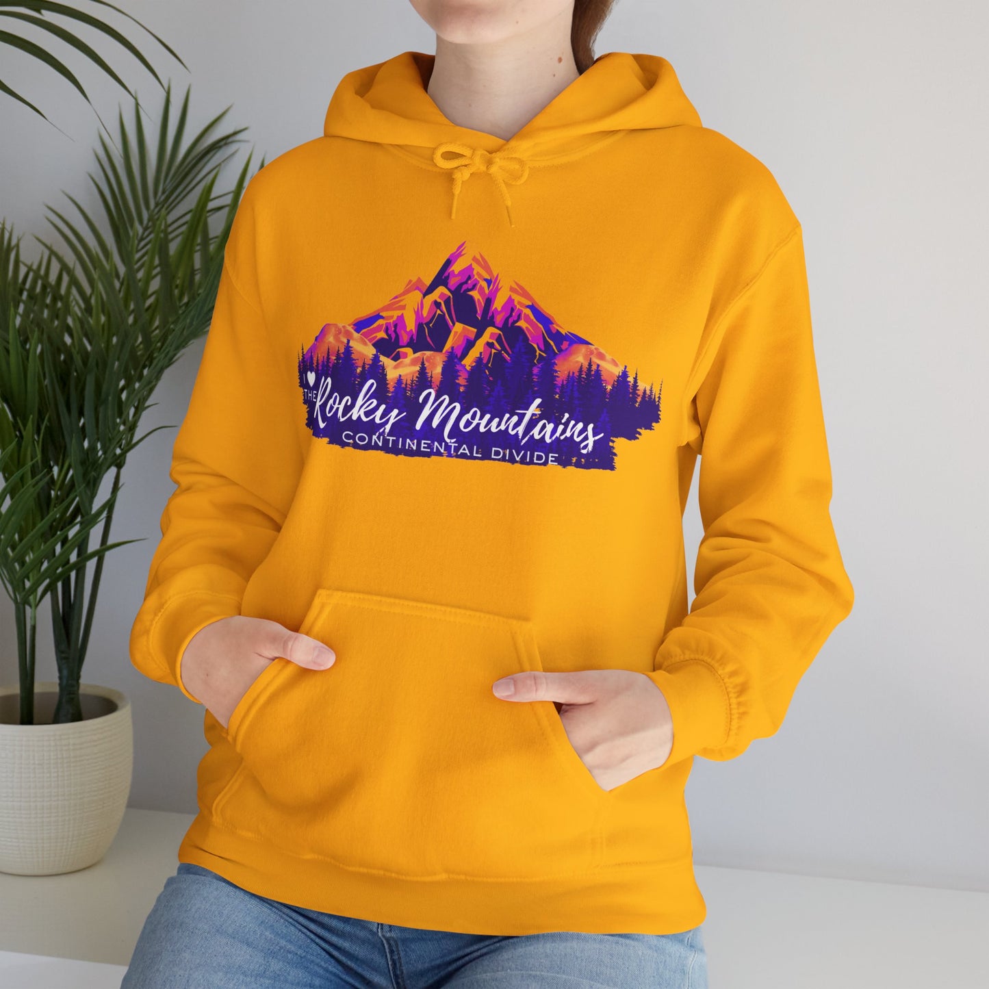 “I Love the Rocky Mountains” Hoodie (Unisex) — Scenic Mountain Graphic Pullover