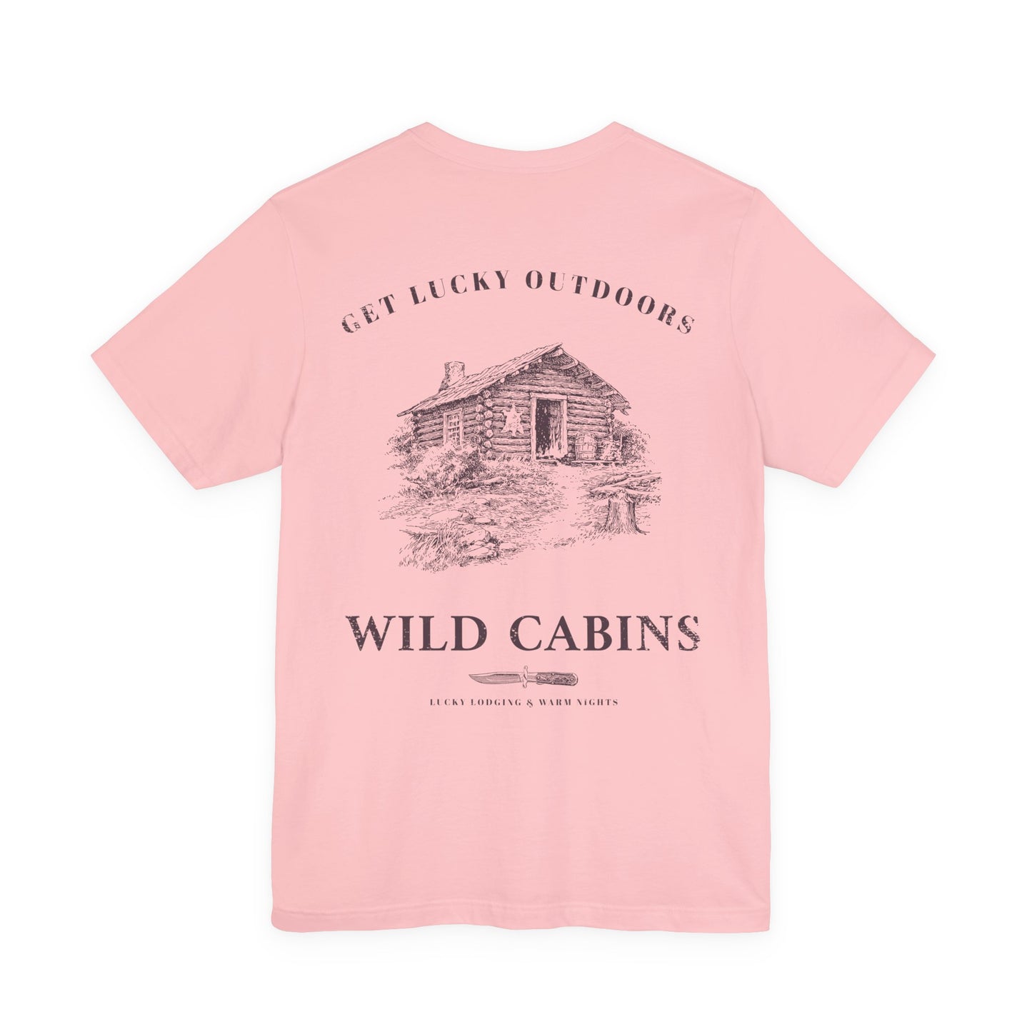 Get Lucky Outdoors Unisex Vintage Wild Cabins T-Shirt