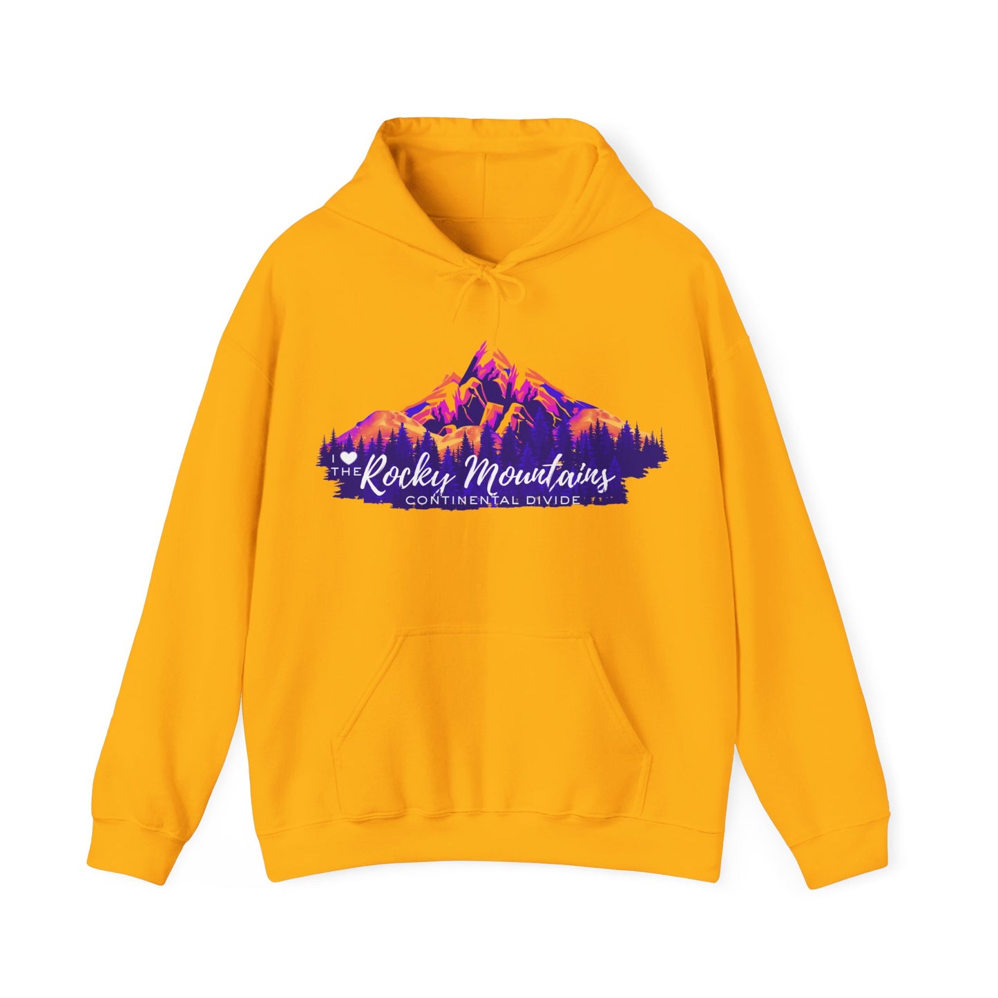 “I Love the Rocky Mountains” Hoodie (Unisex) — Scenic Mountain Graphic Pullover