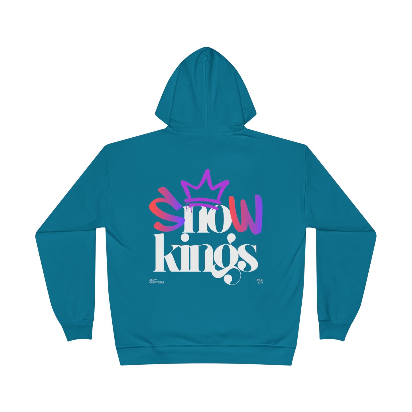 The "Snow Kings" Hoodie white graphic - Unisex Graphic Pullover by Lucky Outfitters