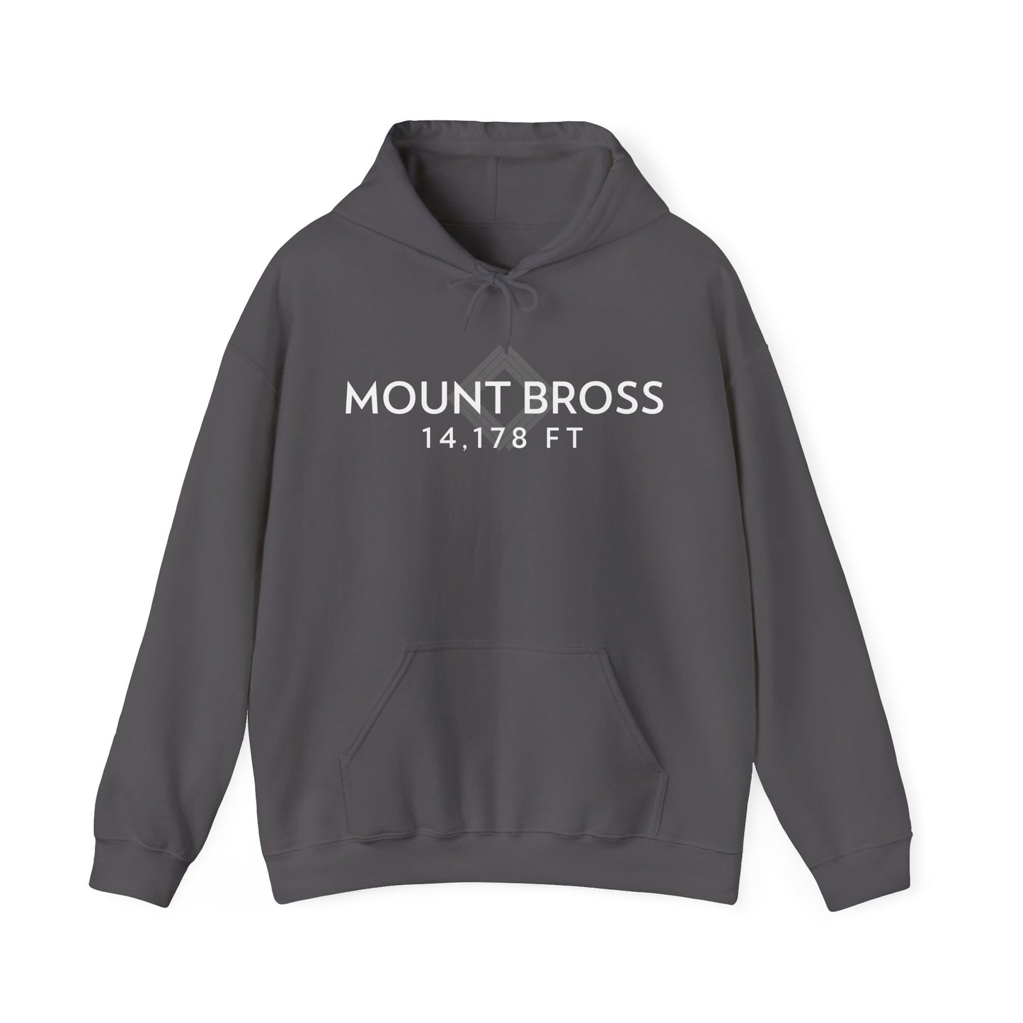 Men's Mount Bross 14,178 ft Summit Hoodie - 14ER SUMMIT SERIES - Souvenir Pullover by Lucky Outfitters