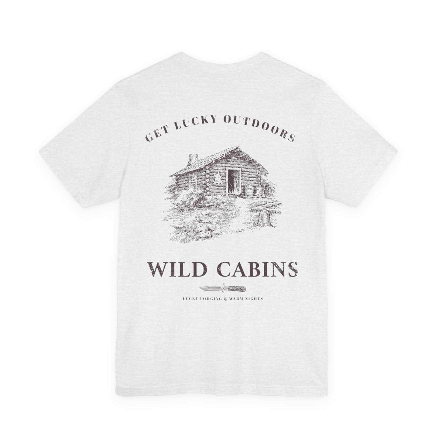 Get Lucky Outdoors Unisex Vintage Wild Cabins T-Shirt