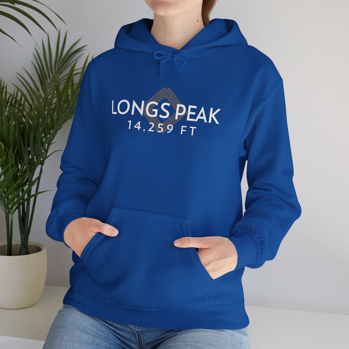 Women's Longs Peak 14,259 ft Summit Hoodie (Unisex Sizing) - 14ER SUMMIT SERIES - Souvenir Pullover by Lucky Outfitters