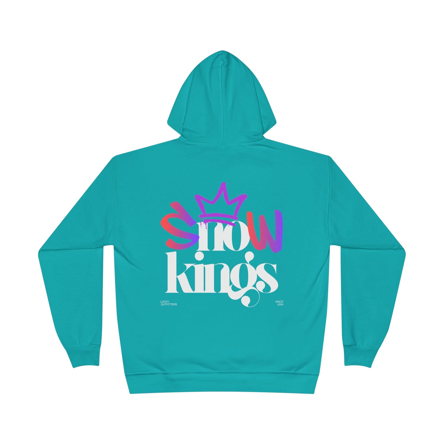 The "Snow Kings" Hoodie white graphic - Unisex Graphic Pullover by Lucky Outfitters