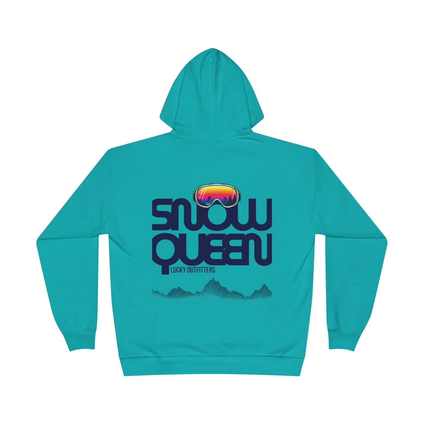 The Snow Queen Retro Goggles Hoodie - Unisex Graphic Pullover by Lucky Outfitters