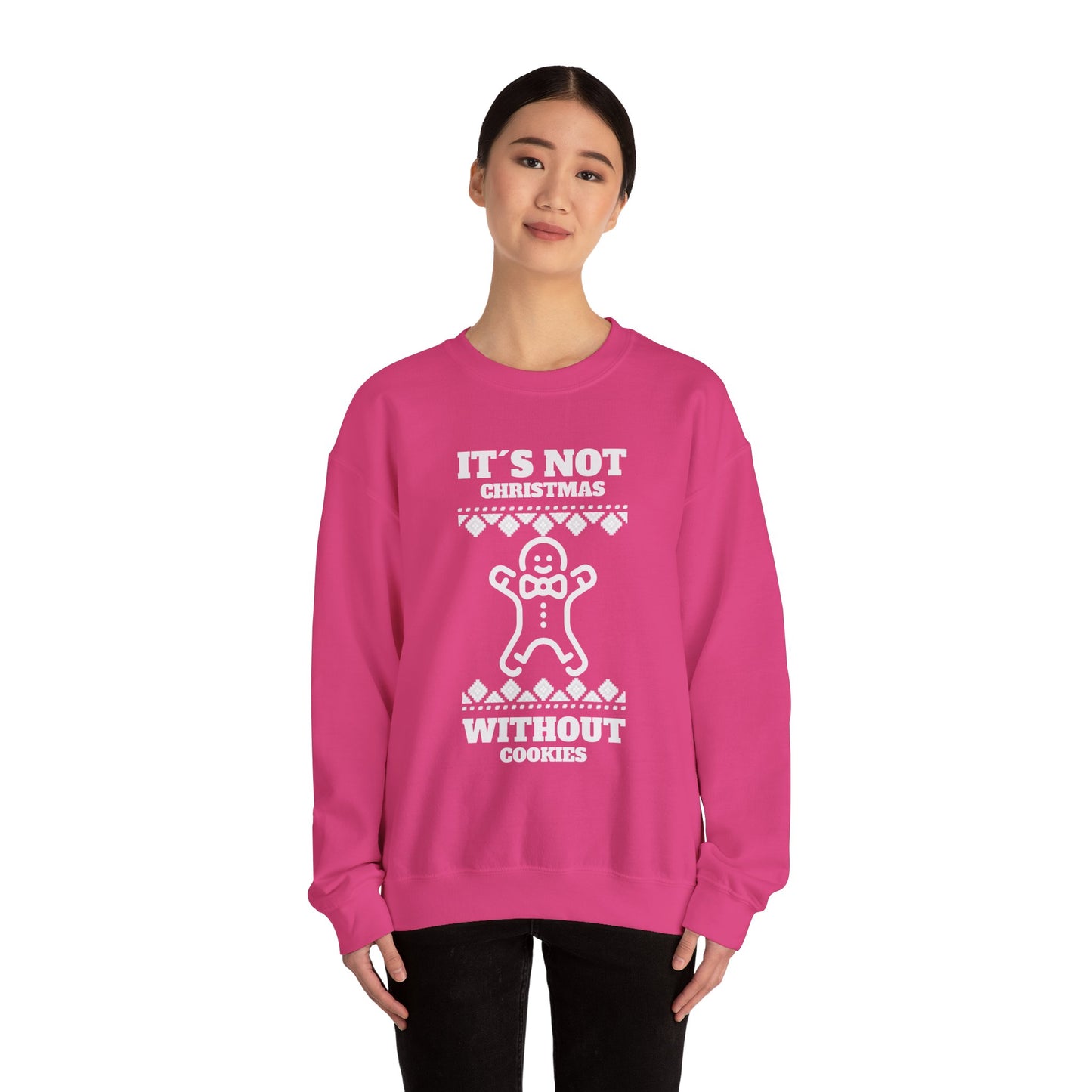 "It's Not Christmas Without Cookies" (Unisex Sizing) - Gingerbread Crewneck
