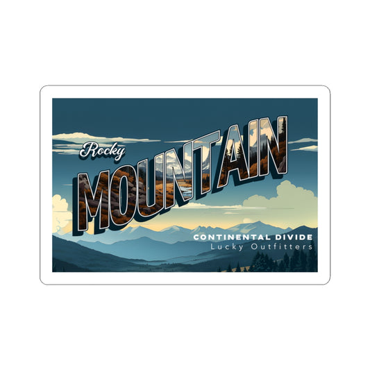 Rocky Mountain Vintage Continental Divide Travel Sticker