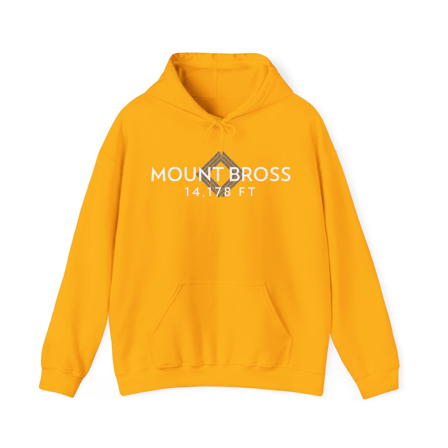 Men's Mount Bross 14,178 ft Summit Hoodie - 14ER SUMMIT SERIES - Souvenir Pullover by Lucky Outfitters