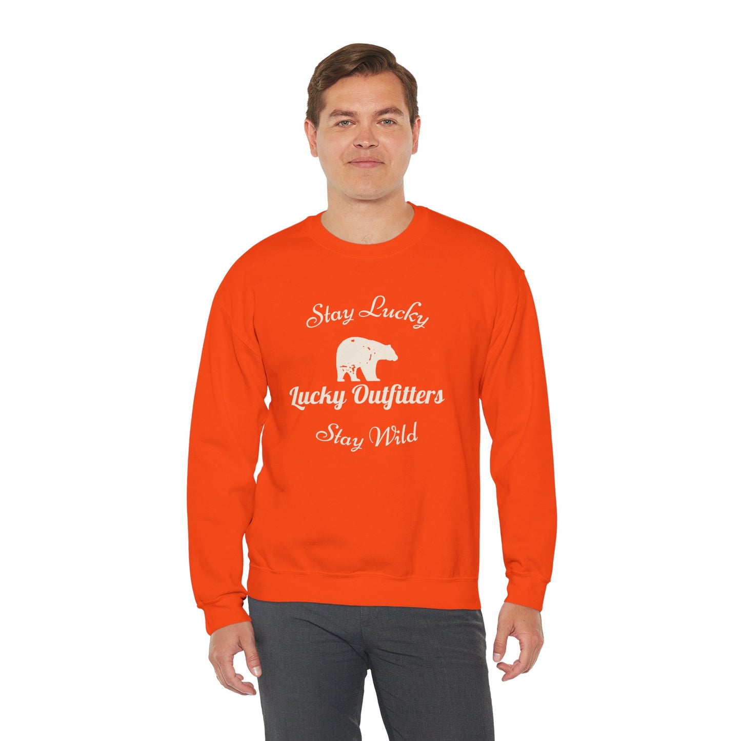 Stay Lucky Stay Wild Bear Unisex Sweatshirt — Lucky Outfitters / Crewneck