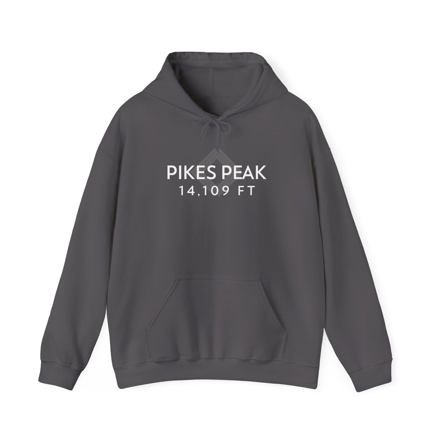 Men's Pikes Peak 14,109 ft Summit Hoodie - 14ER SUMMIT SERIES - Souvenir Pullover by Lucky Outfitters