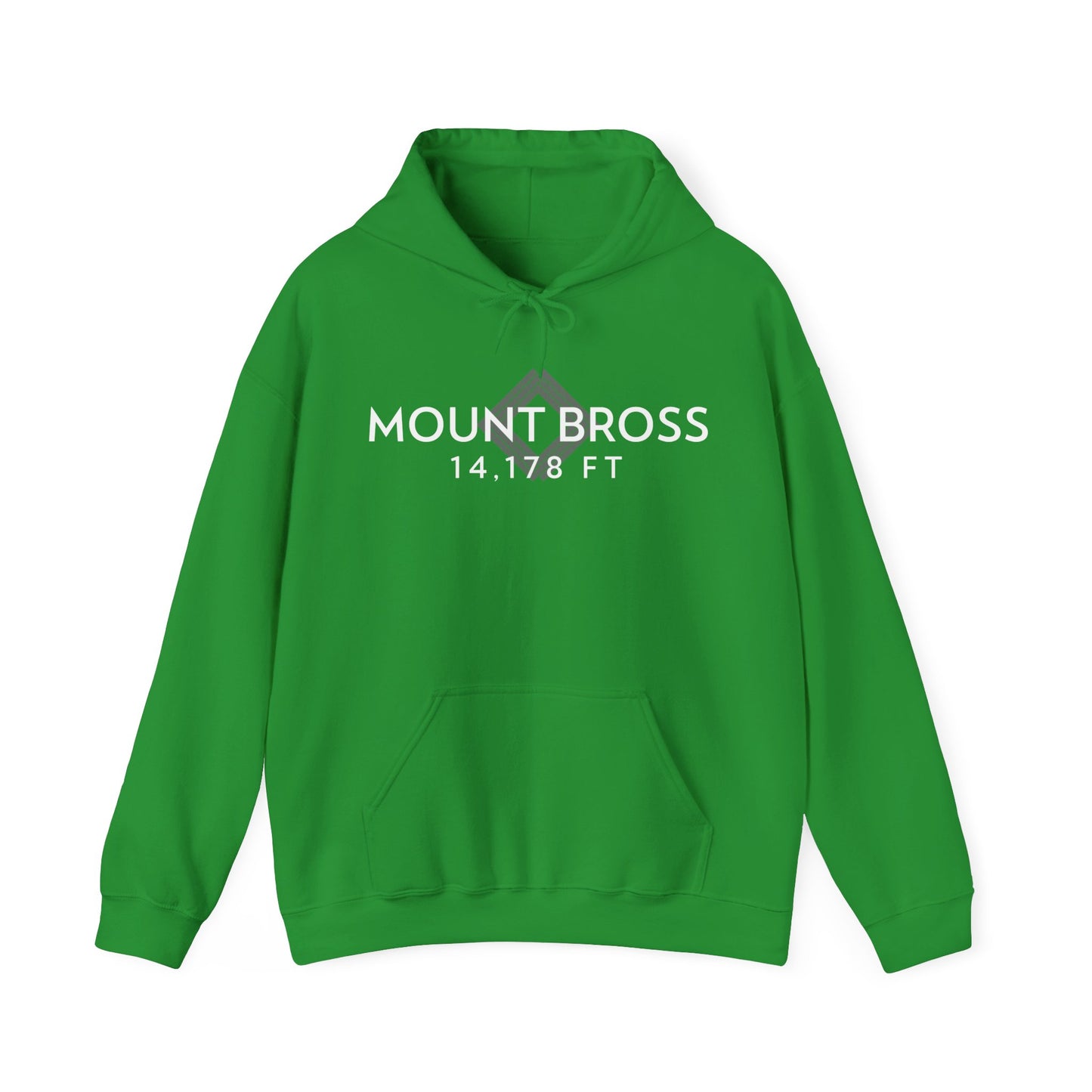 Men's Mount Bross 14,178 ft Summit Hoodie - 14ER SUMMIT SERIES - Souvenir Pullover by Lucky Outfitters