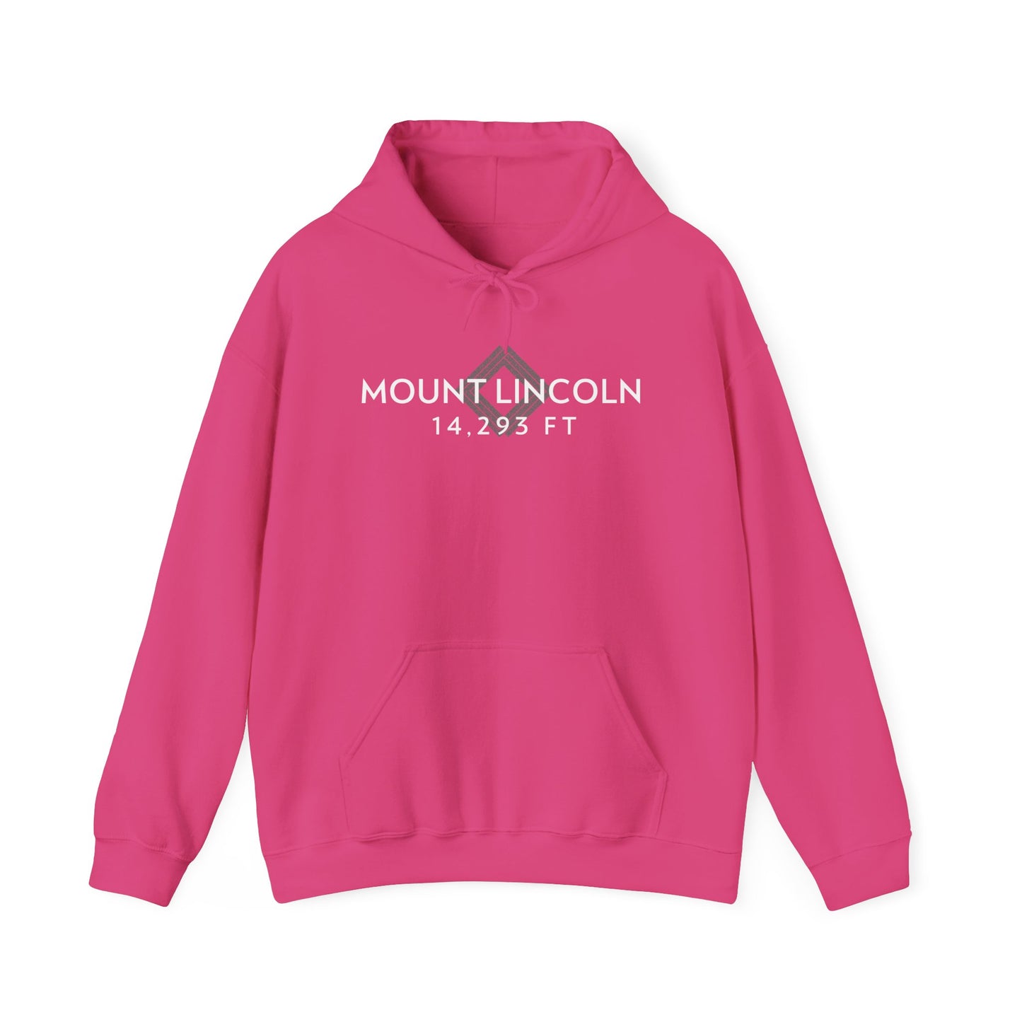 Women's Mount Lincoln 14,293 ft Summit Hoodie (Unisex Sizing) - 14ER SUMMIT SERIES - Souvenir Pullover by Lucky Outfitters