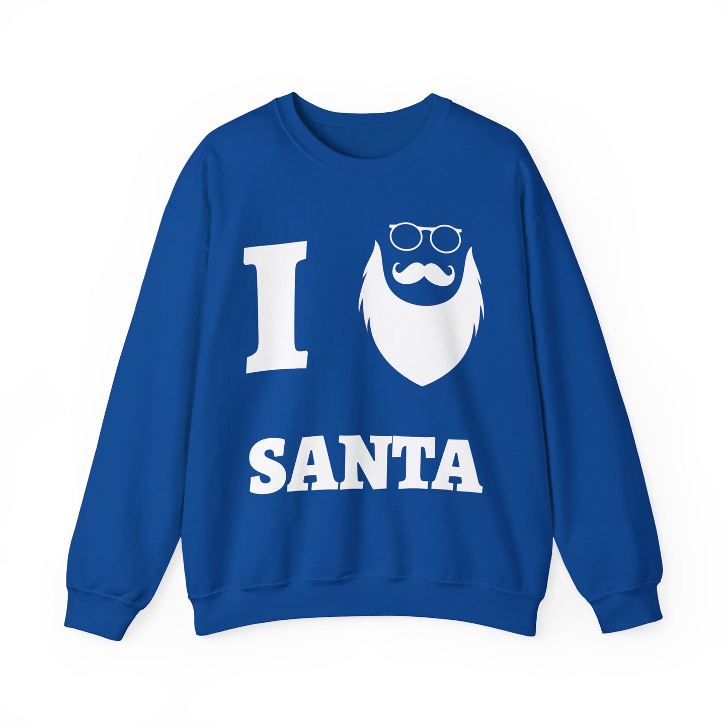 Santa Beard Sweatshirt (Unisex Sizing) – "I (Beard) Santa" Holiday Crewneck