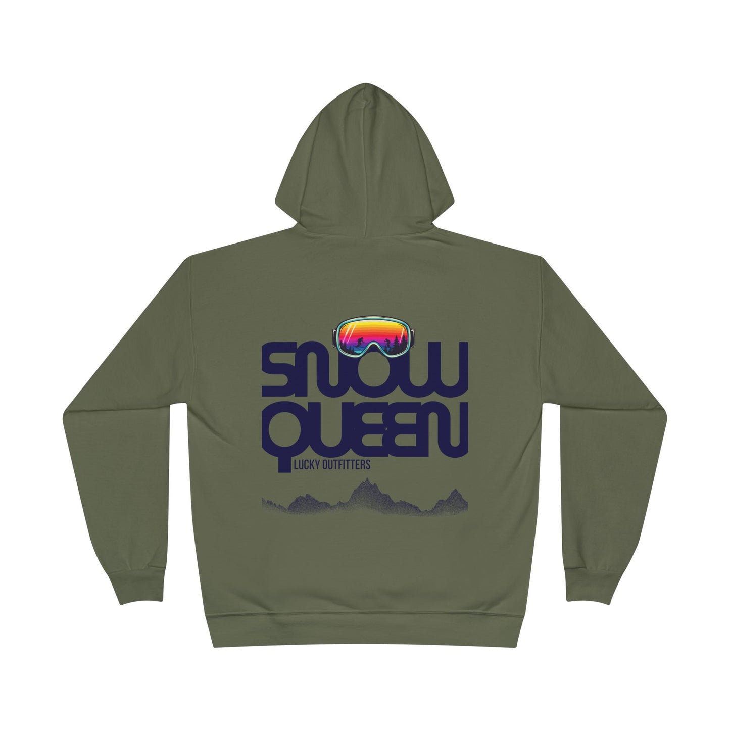 The Snow Queen Retro Goggles Hoodie - Unisex Graphic Pullover by Lucky Outfitters