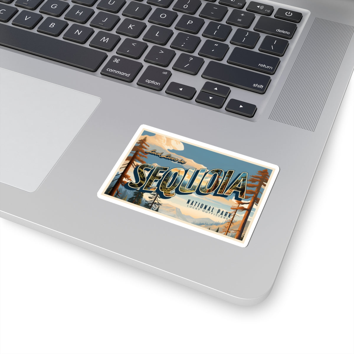 Luck Lives in Sequoia National Park Vintage — Retro Outdoors Travel Sticker