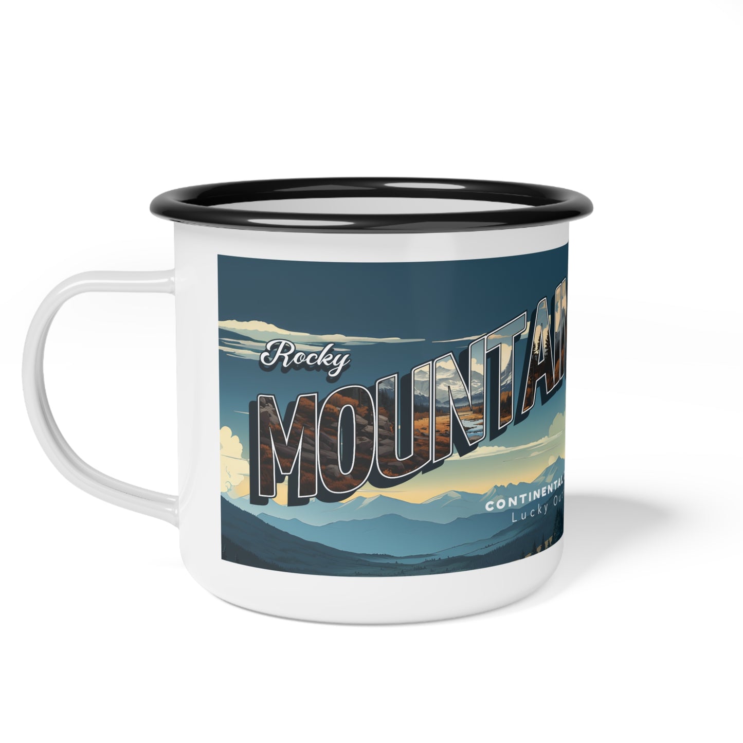 Rocky Mountain / Continental Divide Enamel Camp Cup