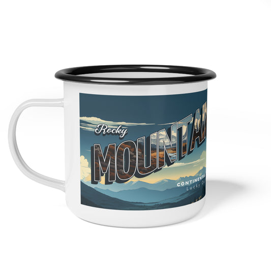 Rocky Mountain / Continental Divide Enamel Camp Cup