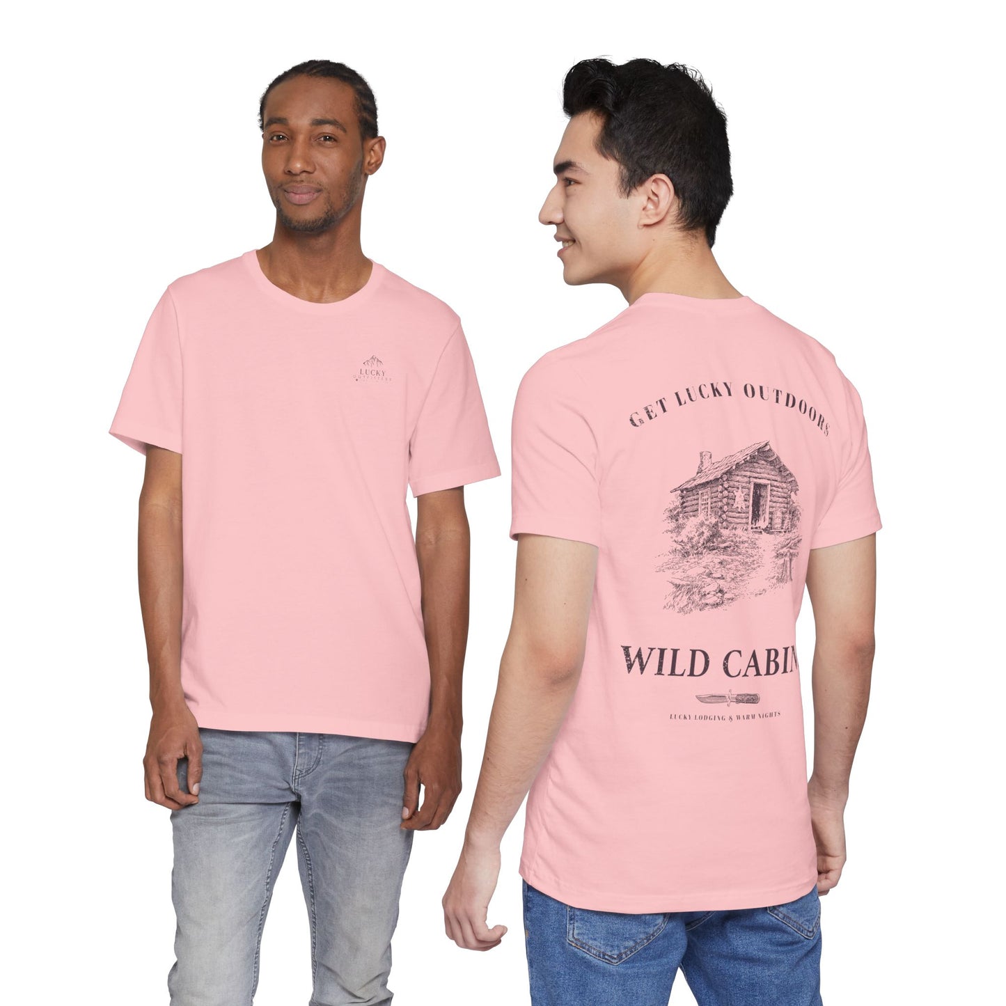 Get Lucky Outdoors Unisex Vintage Wild Cabins T-Shirt