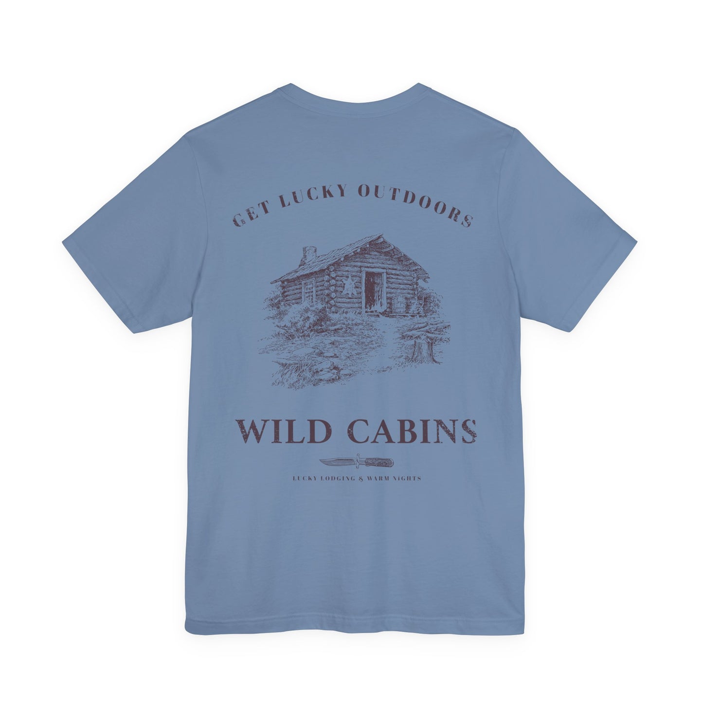 Get Lucky Outdoors Unisex Vintage Wild Cabins T-Shirt
