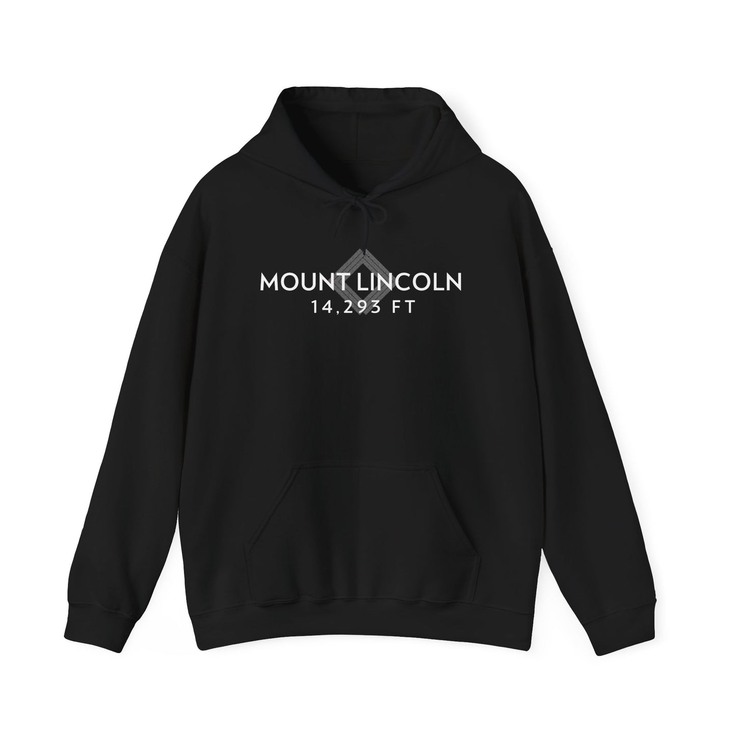 Women's Mount Lincoln 14,293 ft Summit Hoodie (Unisex Sizing) - 14ER SUMMIT SERIES - Souvenir Pullover by Lucky Outfitters