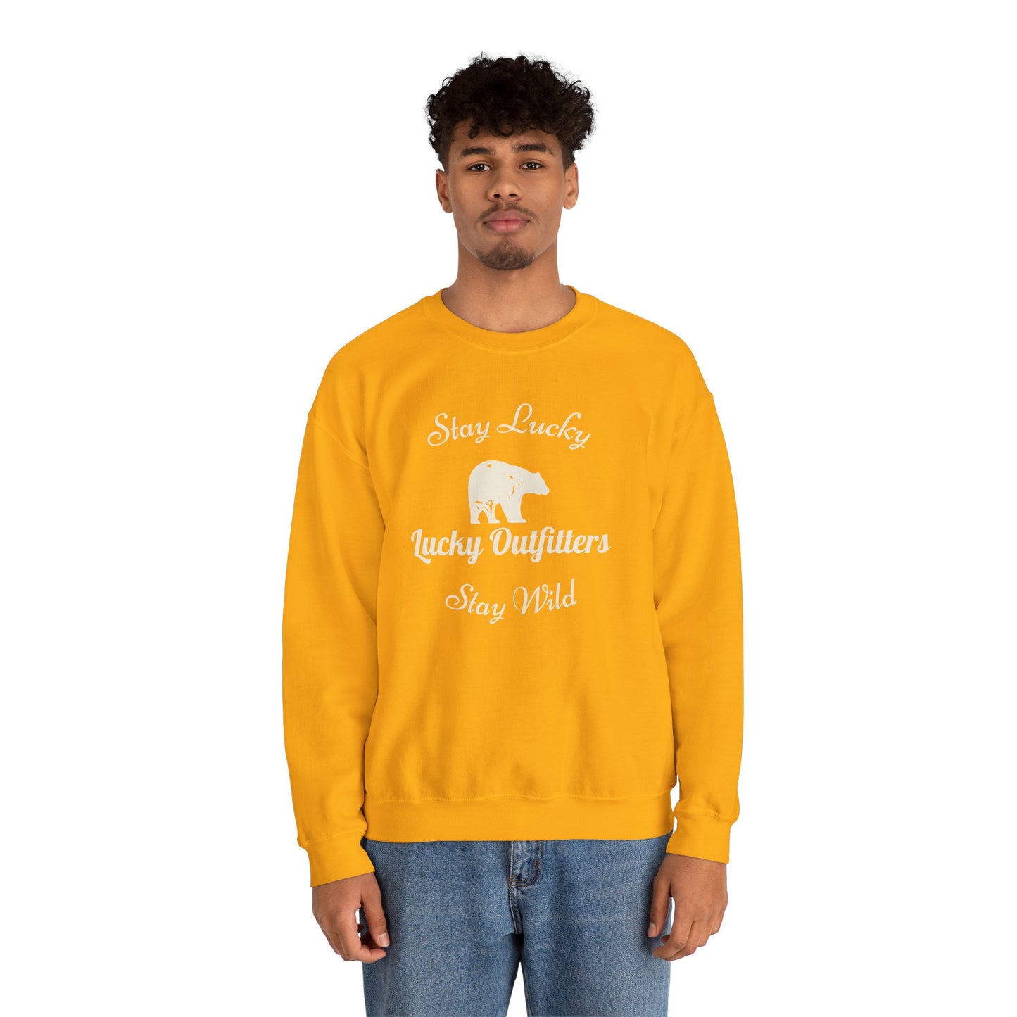Stay Lucky Stay Wild Bear Unisex Sweatshirt — Lucky Outfitters / Crewneck