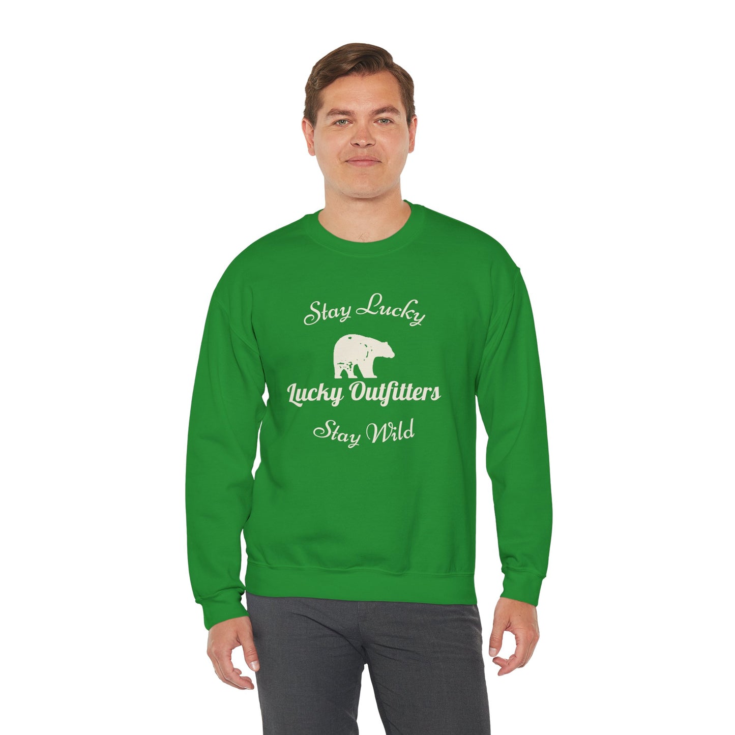 Stay Lucky Stay Wild Bear Unisex Sweatshirt — Lucky Outfitters / Crewneck