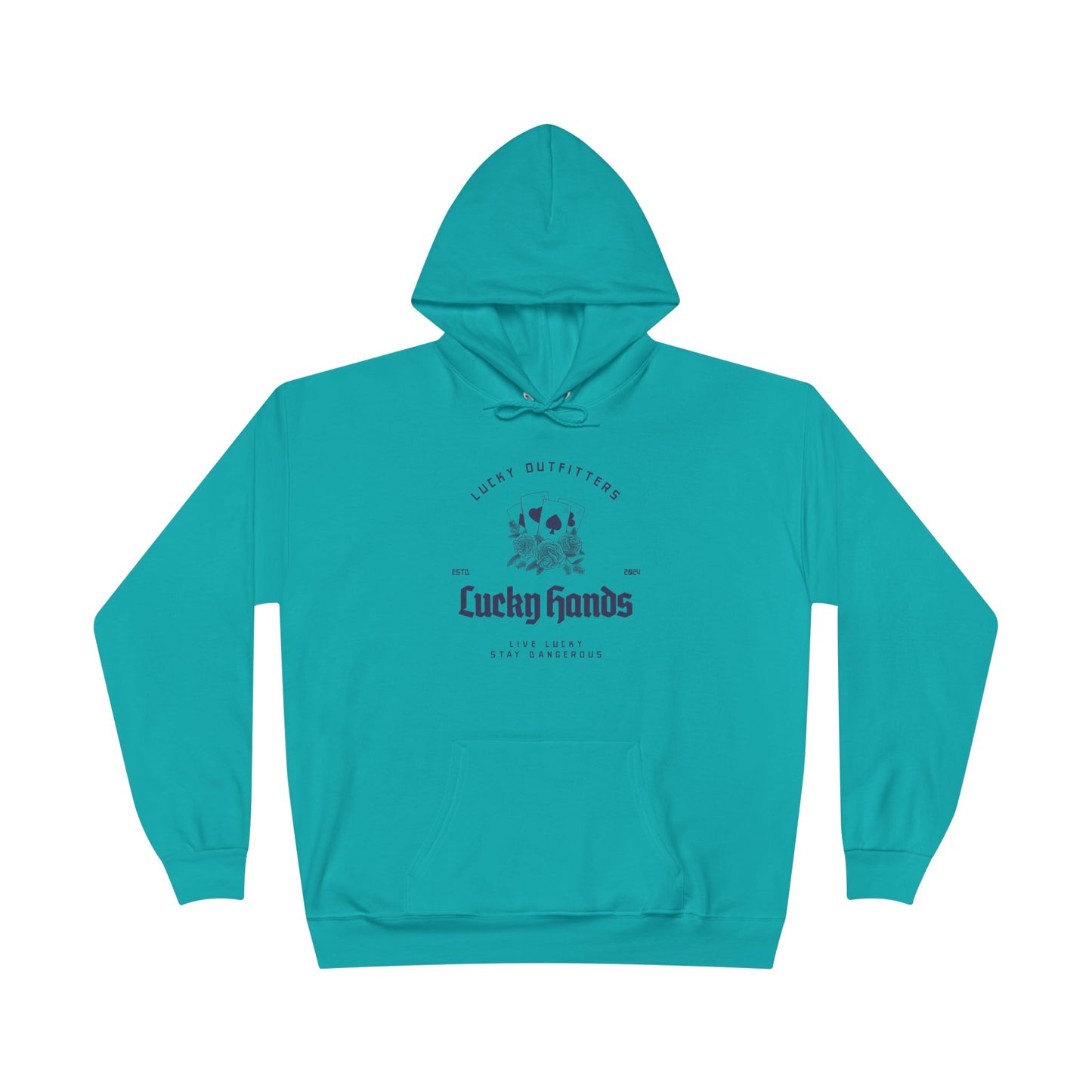 Lucky Hands Graphic Hoodie — Vintage Inspired Unisex Pullover