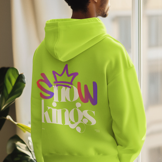 The "Snow Kings" Hoodie white graphic - Unisex Graphic Pullover by Lucky Outfitters