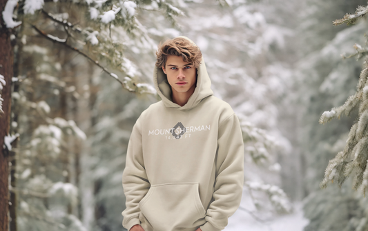 Men's Mount Sherman 14,043 ft Summit Hoodie - 14ER SUMMIT SERIES - Souvenir Pullover by Lucky Outfitters