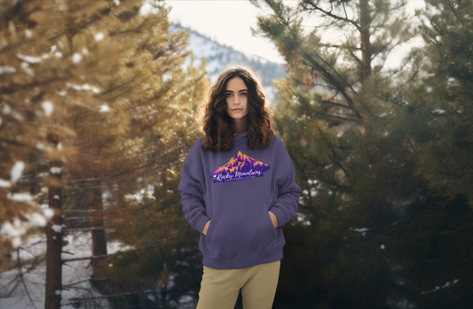 “I Love the Rocky Mountains” Hoodie (Unisex) — Scenic Mountain Graphic Pullover