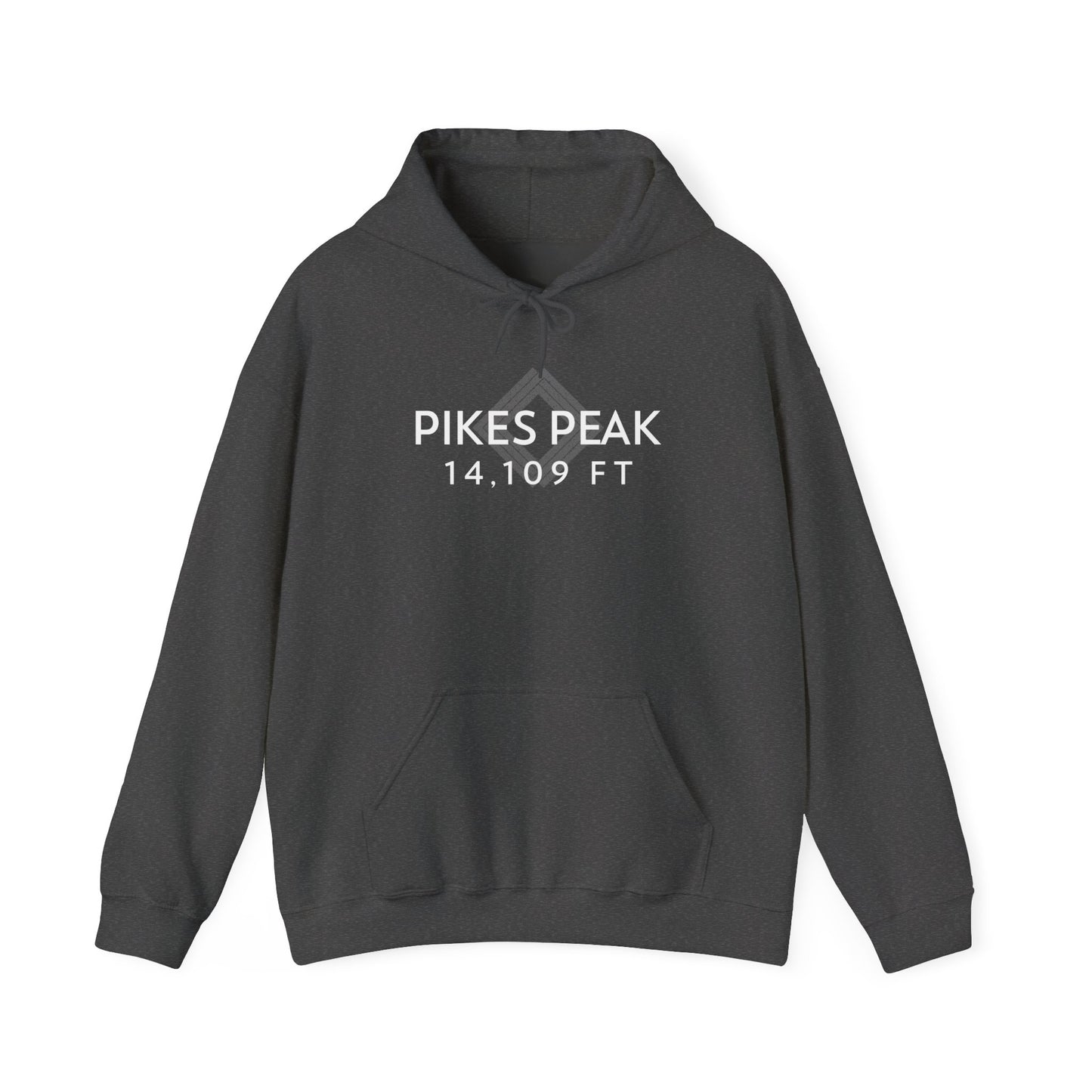 Women's Pikes Peak 14,109 ft Summit Hoodie (Unisex Sizing) - 14ER SUMMIT SERIES - Souvenir Pullover by Lucky Outfitters