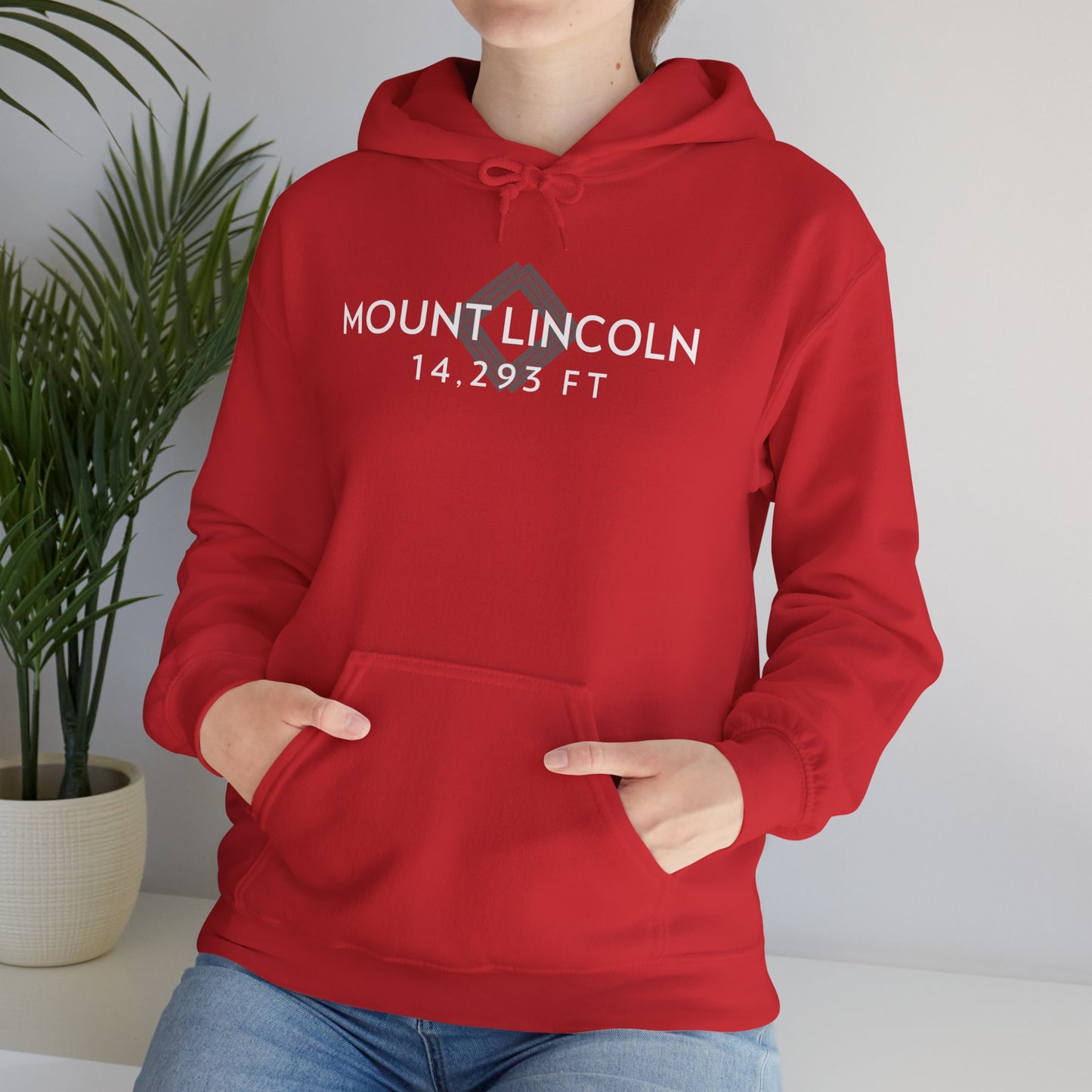 Women's Mount Lincoln 14,293 ft Summit Hoodie (Unisex Sizing) - 14ER SUMMIT SERIES - Souvenir Pullover by Lucky Outfitters