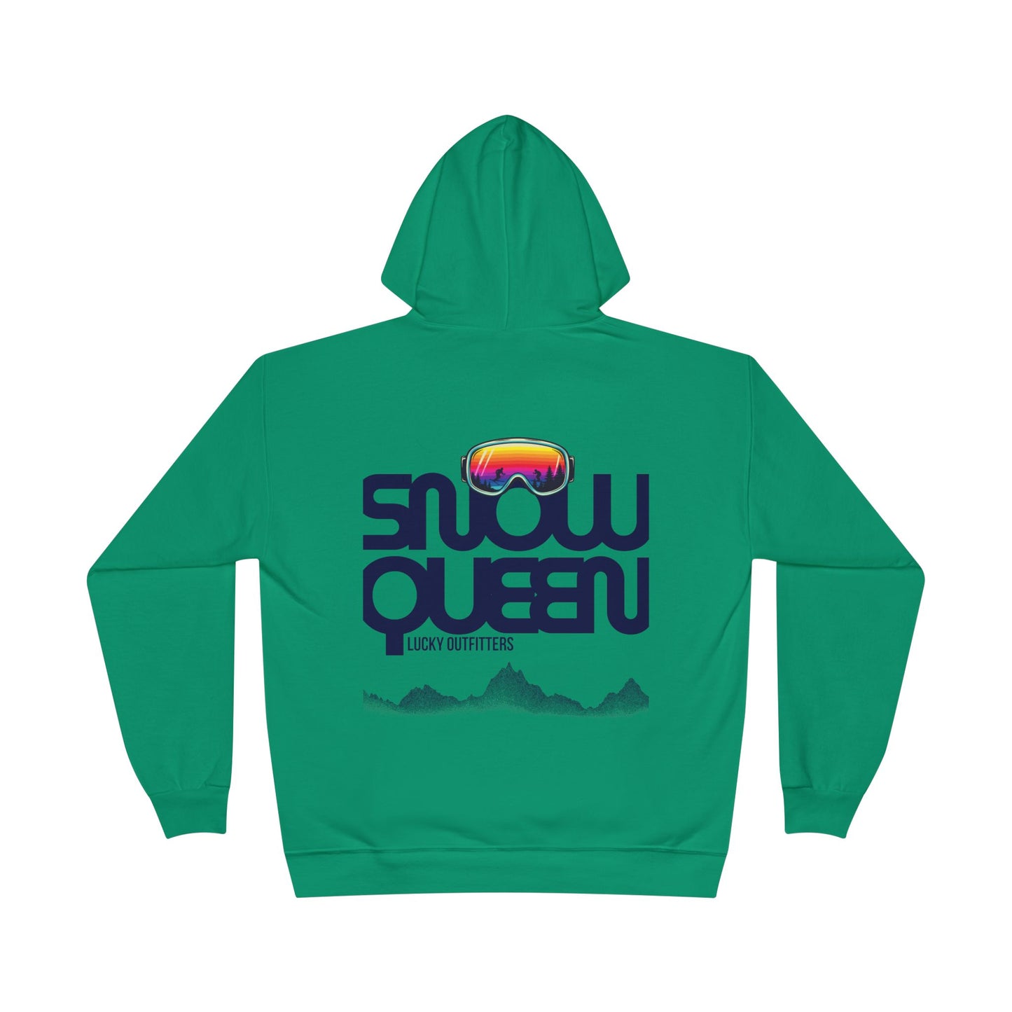 The Snow Queen Retro Goggles Hoodie - Unisex Graphic Pullover by Lucky Outfitters