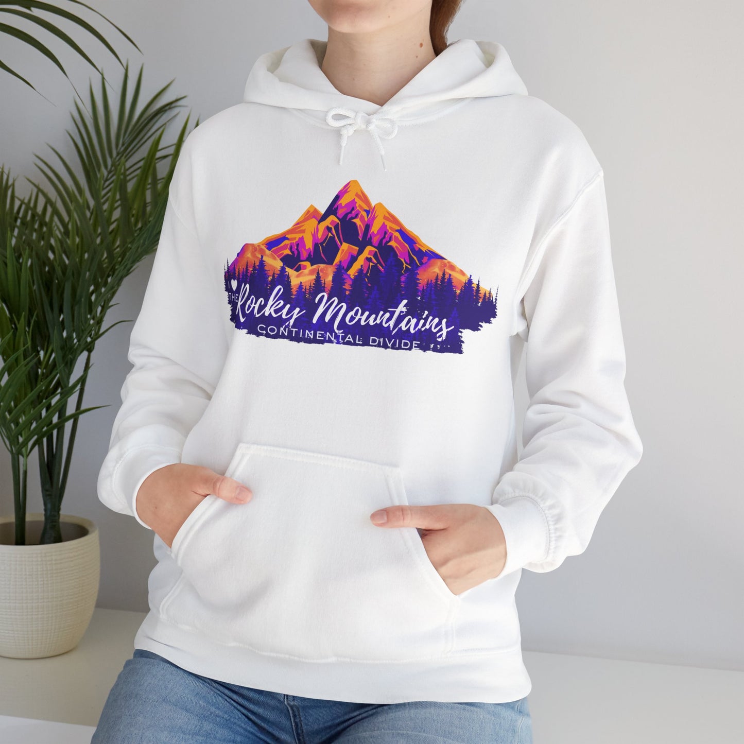 “I Love the Rocky Mountains” Hoodie (Unisex) — Scenic Mountain Graphic Pullover