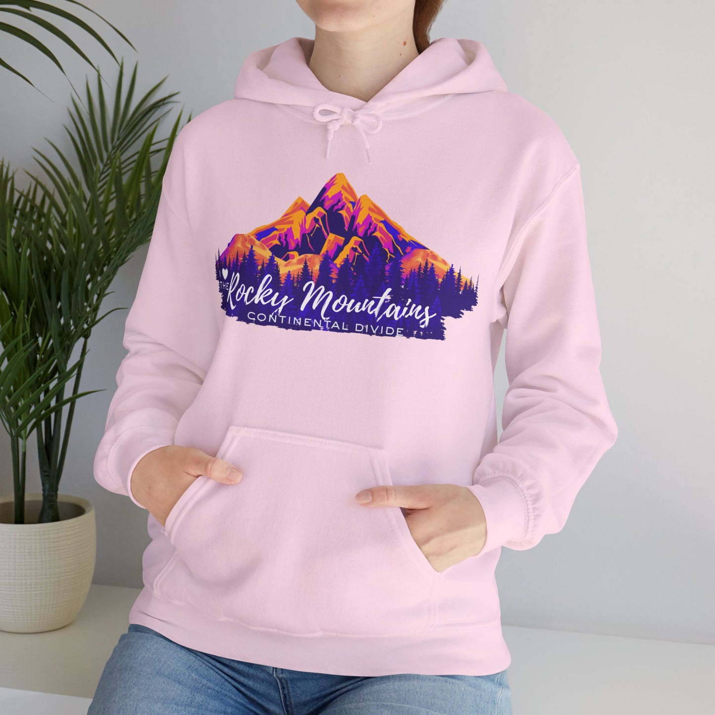 “I Love the Rocky Mountains” Hoodie (Unisex) — Scenic Mountain Graphic Pullover