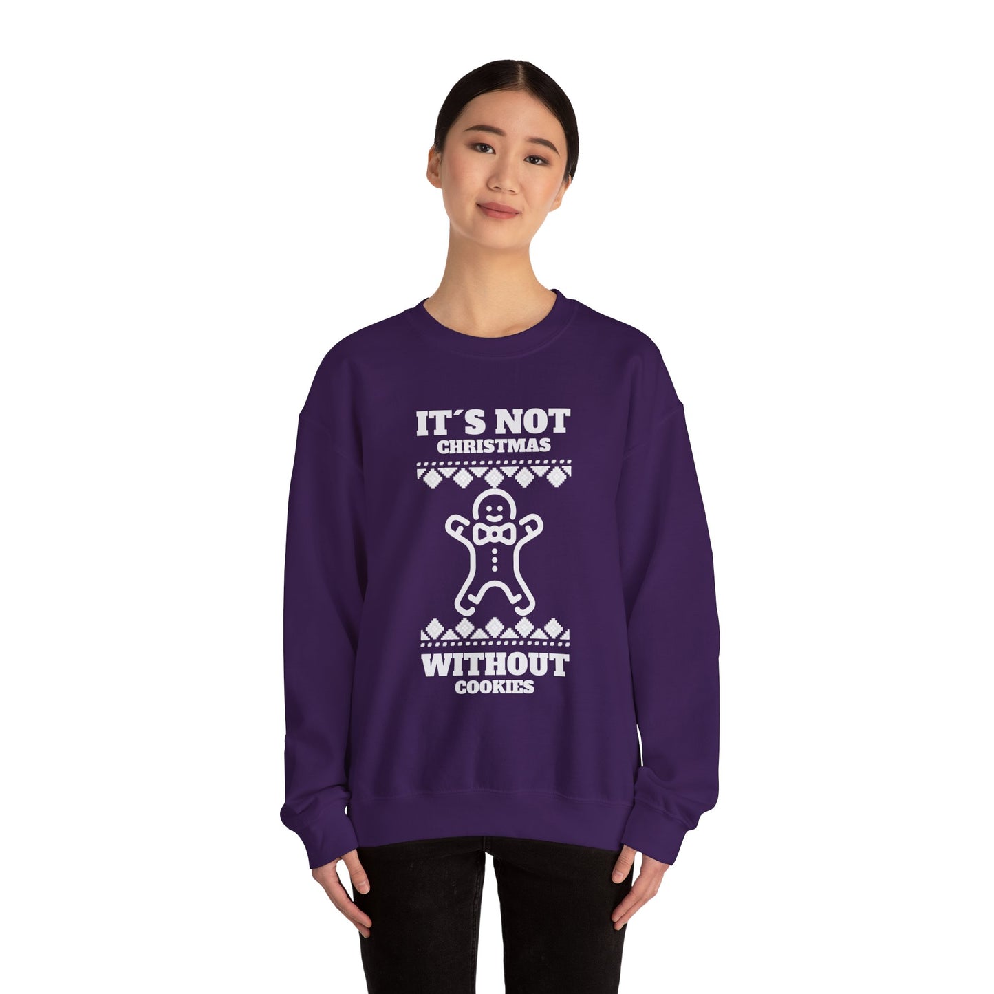 "It's Not Christmas Without Cookies" (Unisex Sizing) - Gingerbread Crewneck