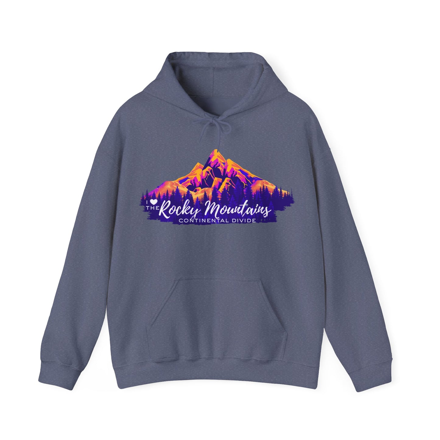 “I Love the Rocky Mountains” Hoodie (Unisex) — Scenic Mountain Graphic Pullover