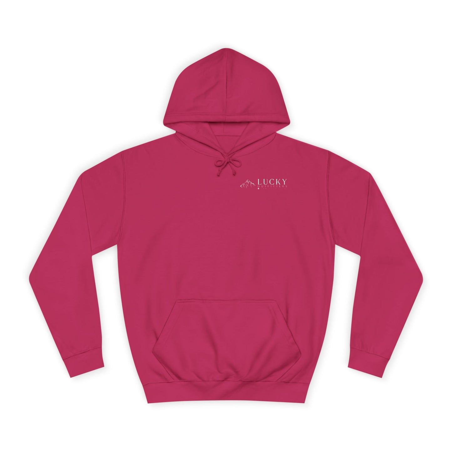 Women's Lucky Mountain Hoodie (Unisex Sizing) — Minimal Outdoor Graphic Pullover