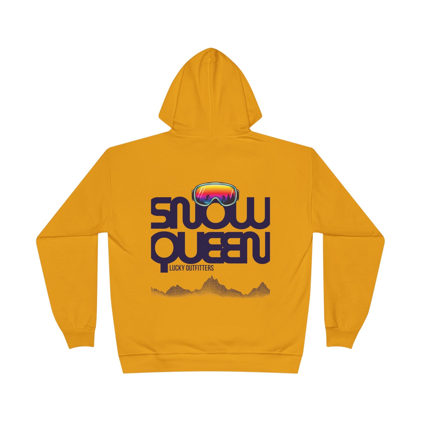 The Snow Queen Retro Goggles Hoodie - Unisex Graphic Pullover by Lucky Outfitters