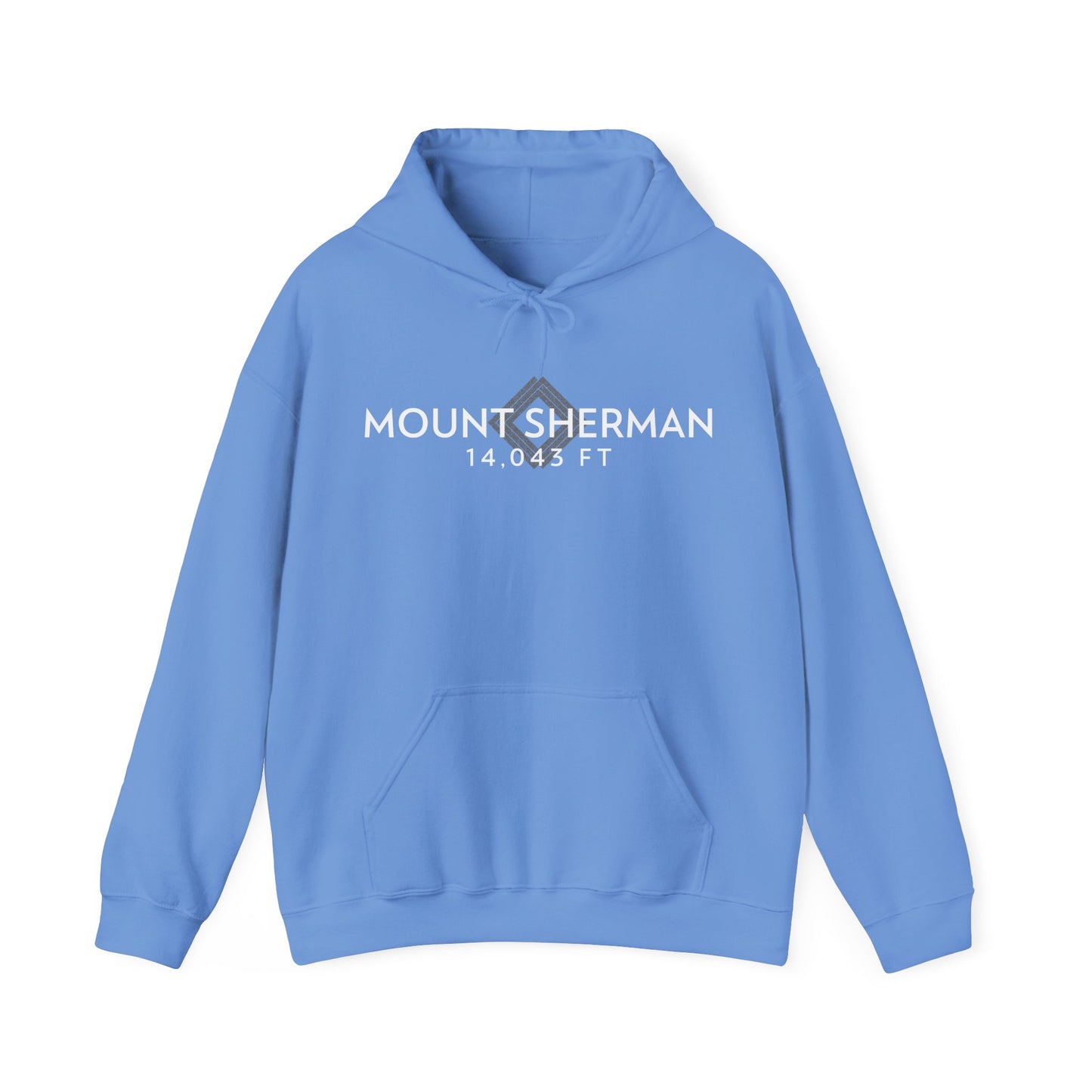 Women's Mount Sherman 14,043 ft Summit Hoodie (Unisex Sizing) - 14ER SUMMIT SERIES - Souvenir Pullover by Lucky Outfitters