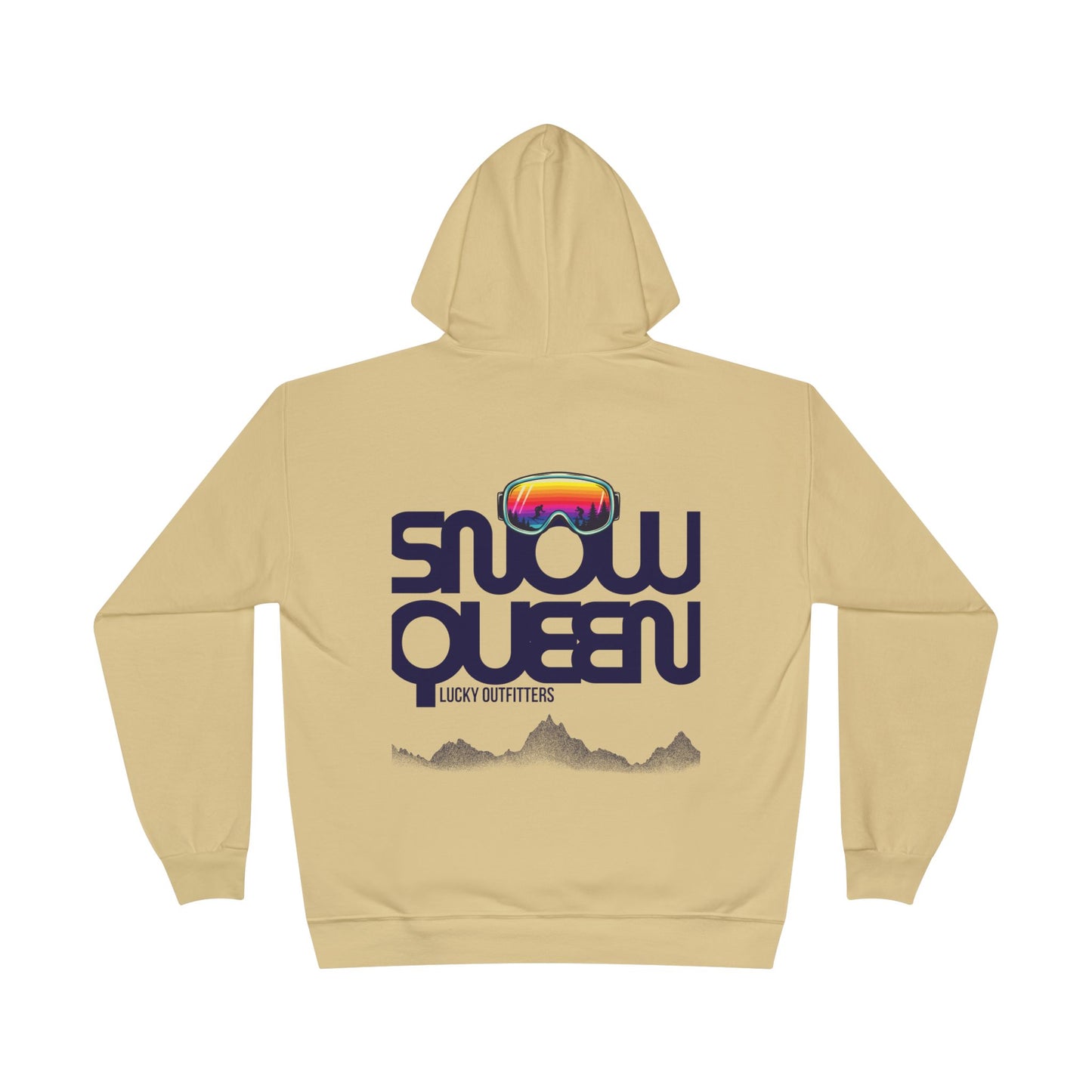 The Snow Queen Retro Goggles Hoodie - Unisex Graphic Pullover by Lucky Outfitters