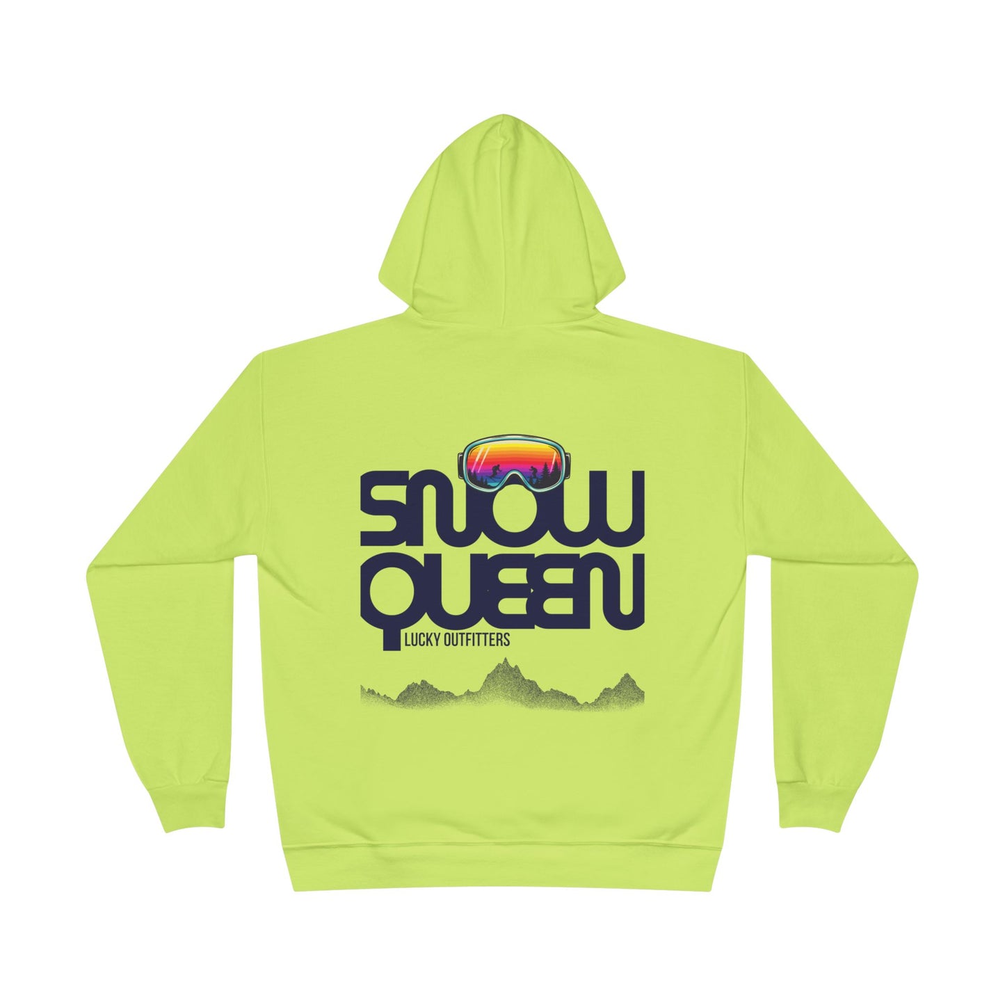 The Snow Queen Retro Goggles Hoodie - Unisex Graphic Pullover by Lucky Outfitters