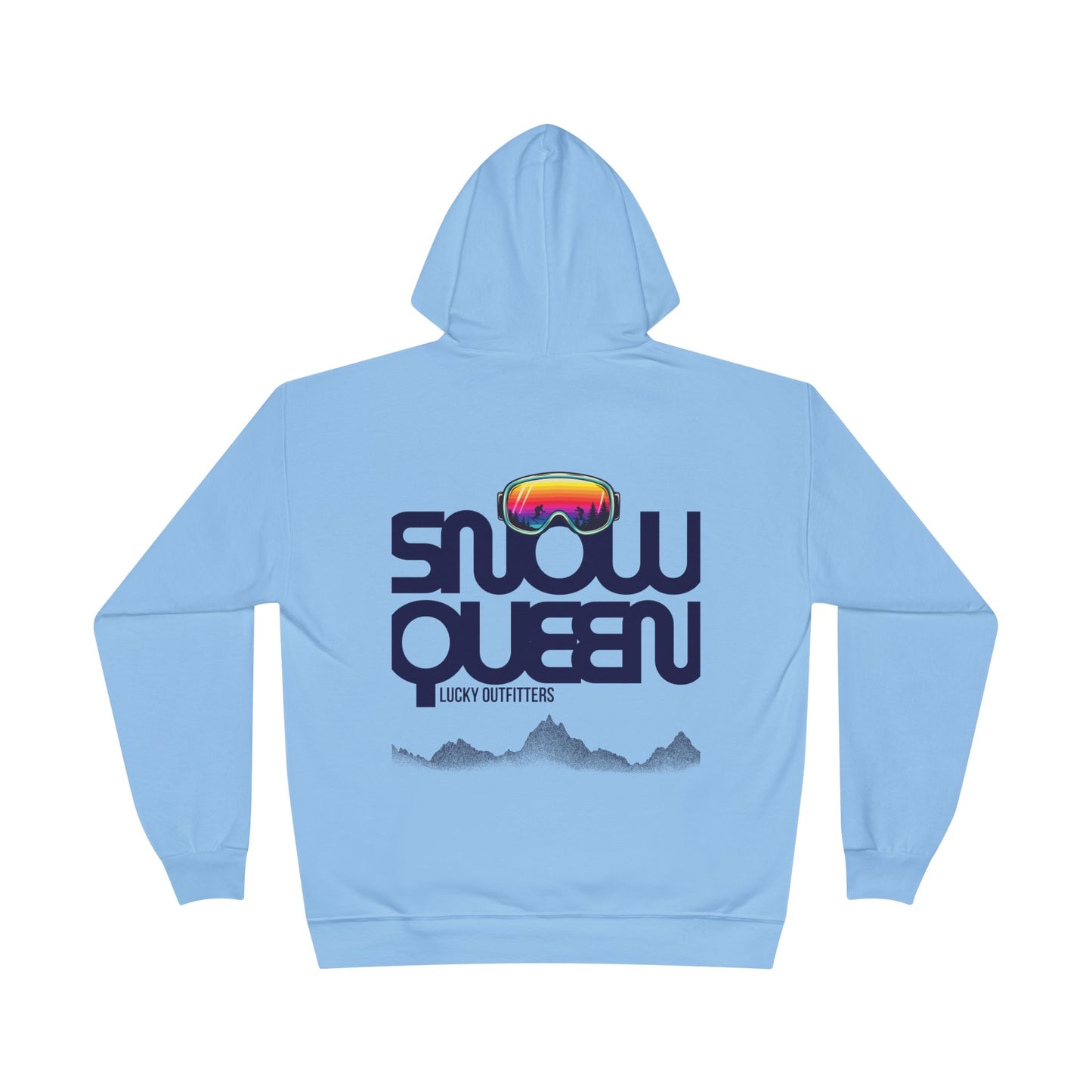 The Snow Queen Retro Goggles Hoodie - Unisex Graphic Pullover by Lucky Outfitters