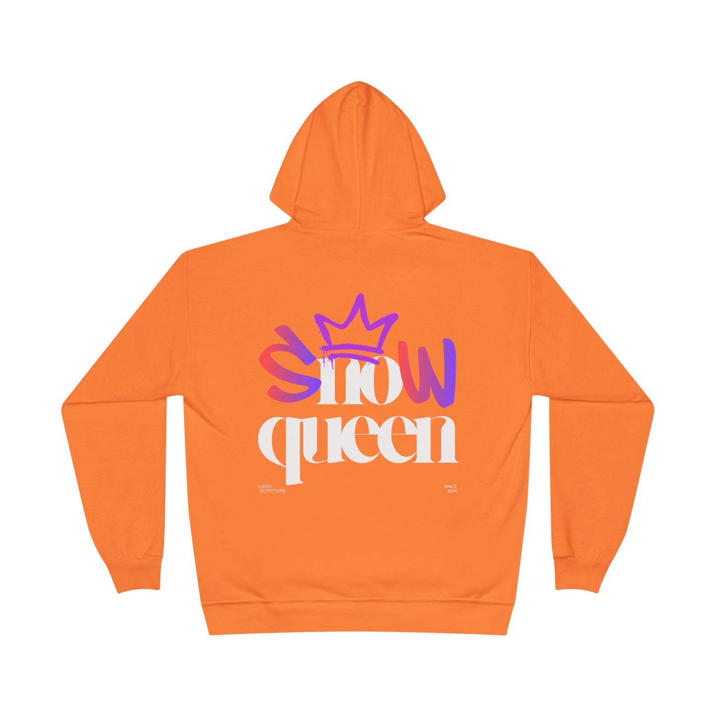 The "Snow Queen" Hoodie - Unisex White Graphic Pullover by Lucky Outfitters