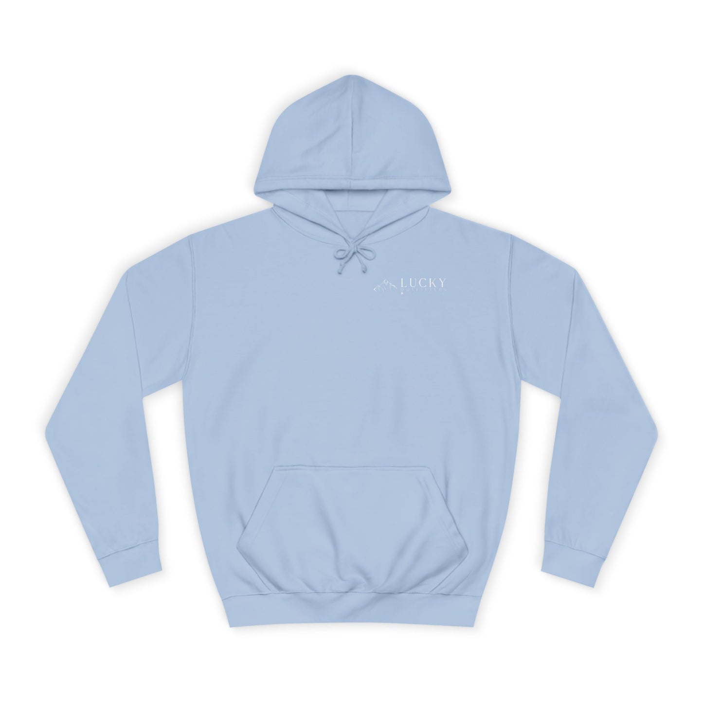 Women's Lucky Mountain Hoodie (Unisex Sizing) — Minimal Outdoor Graphic Pullover